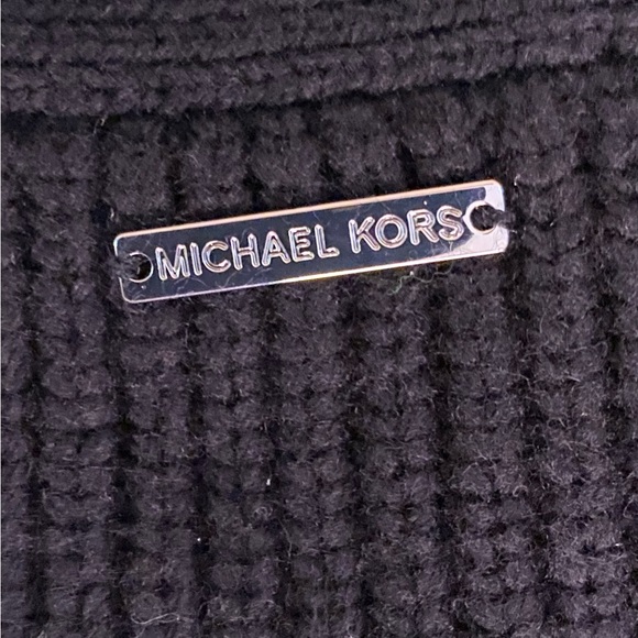 Michael Kors Sweater Coat Cardigan Oversized Medium Black NWT Retail $195 - Picture 9 of 11